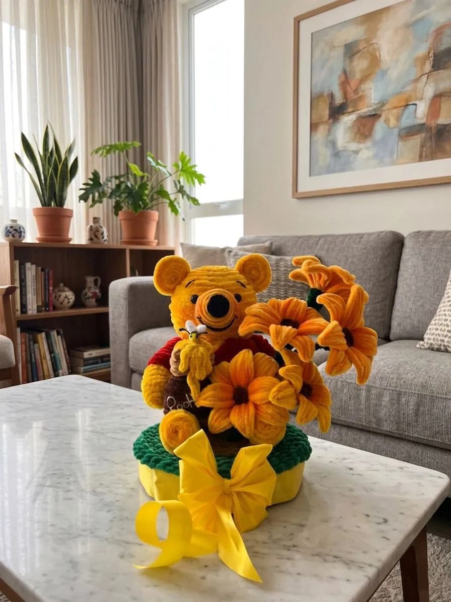 Osito entre Girasoles